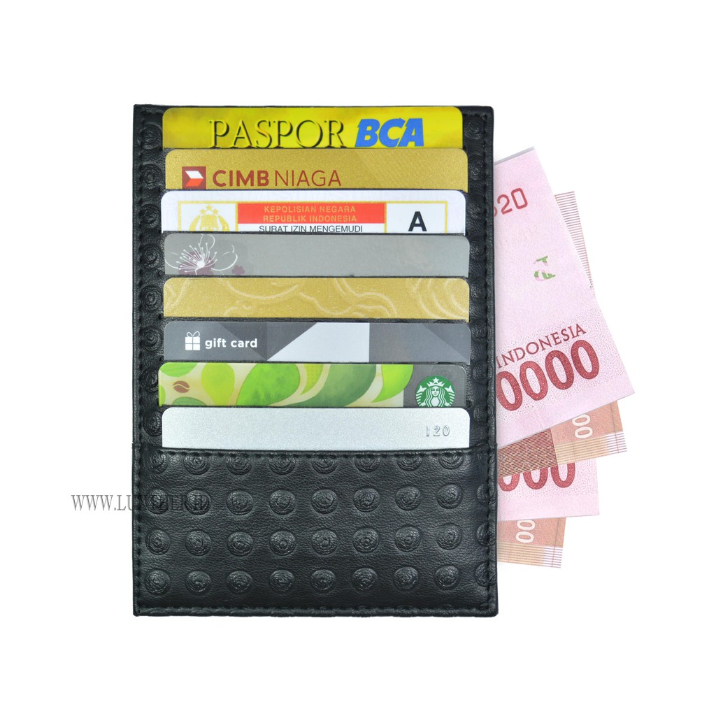 CARD WALLET 16 SLOTS VALENTINO LEATHER