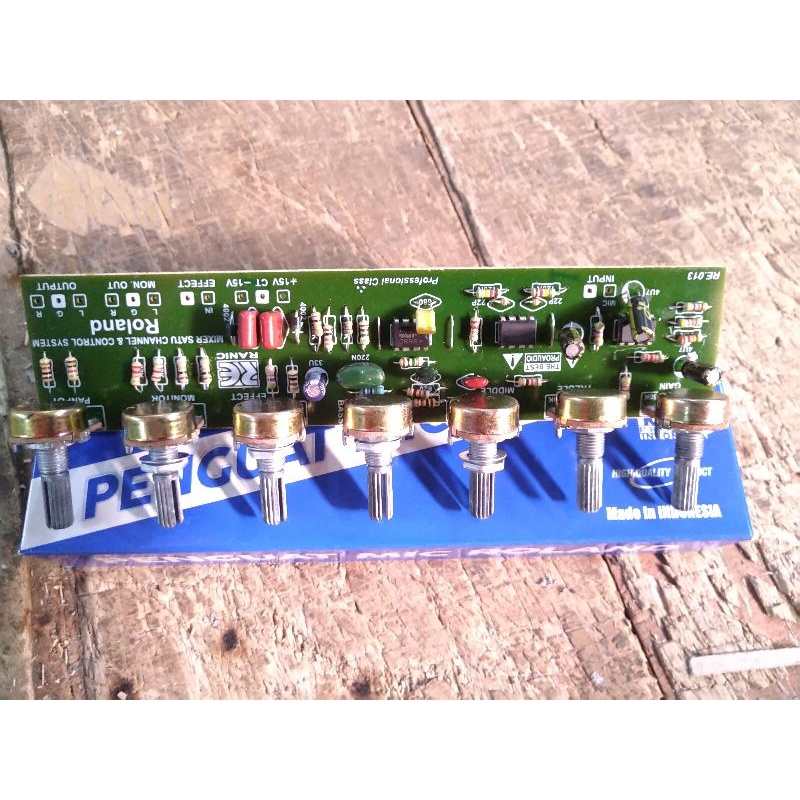 Kit penguat mic roland 7 potensio ( 207 )