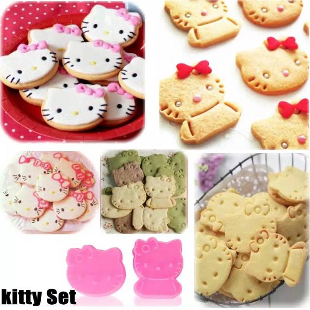 Istana Baking Cetakan Kue Kering Cookies Cutter Hello Kitty Set