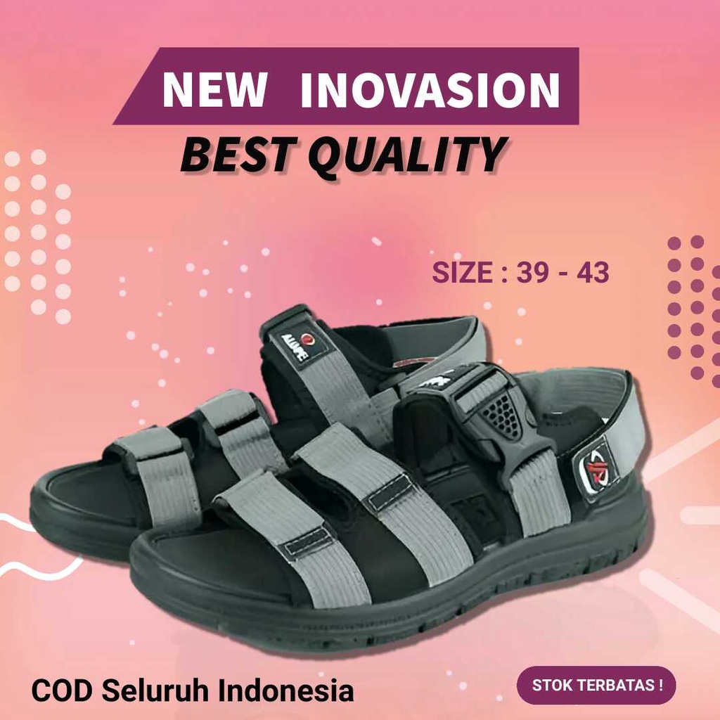 Sandal Gunung Outdoor / Sendal Tali Pria / Slippers Slipper Pria / Sandal Pria Kulit Asli