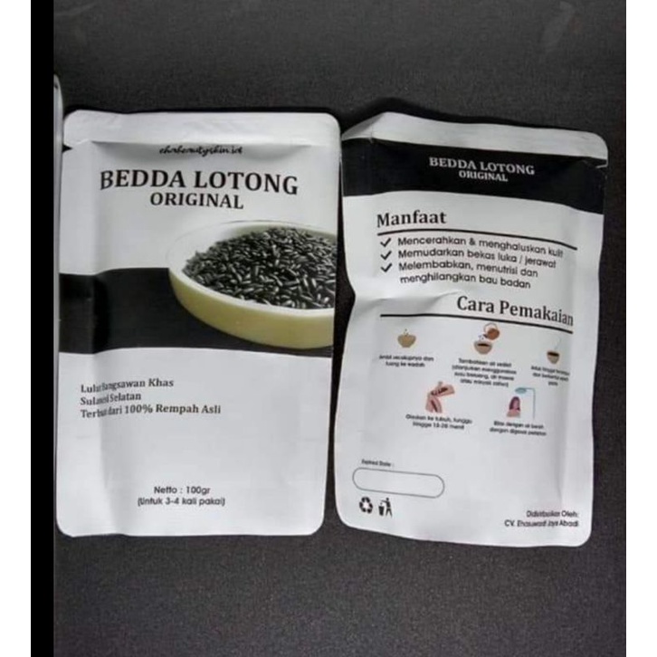 Bedda Lotong ORGINAL, lulur khas sulawesi, lulur VIRAL memutihkan badan  dan wajah