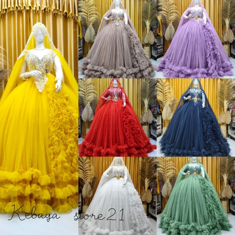 BIG SALE GAUN PENGANTEN/GAUN BARBY BELIMBING/WEDING DRES/KEBAYA AKAD/BUSANA PENGANTEN/BALL GAUN