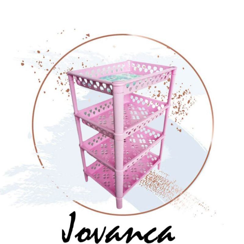 Rak plastik serbaguna yosikawa susun 4 / Rak bumbu dapur plastik susun 3