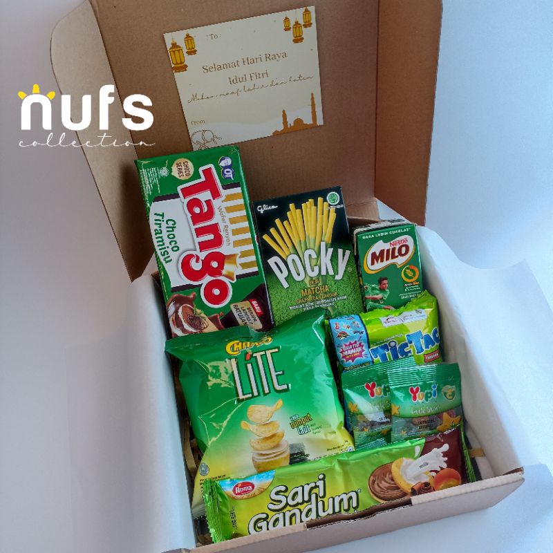 

[READY] SNACK GIFTBOX RAMADHAN / GIFT BOX PUASA LEBARAN SNACK / KADO COWOK CEWEK / ULANG TAHUN / WISUDA SEMPRO