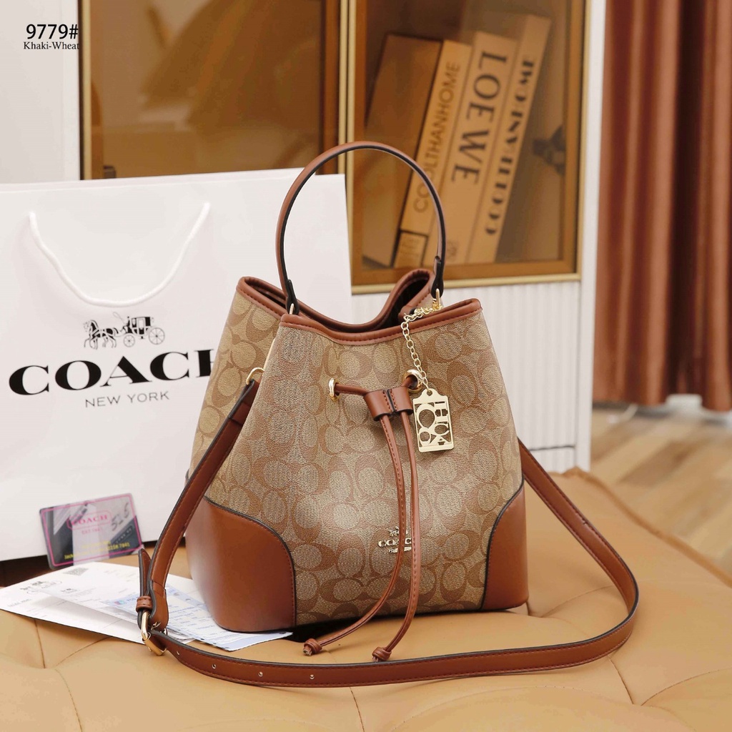 Signature Bucket Bag Top Handle Shoulder Bag 9779