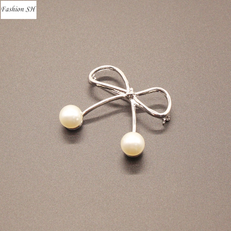 Bros Peniti Desain Pita Hias Mutiara Imitasi Untuk Wanita M40071