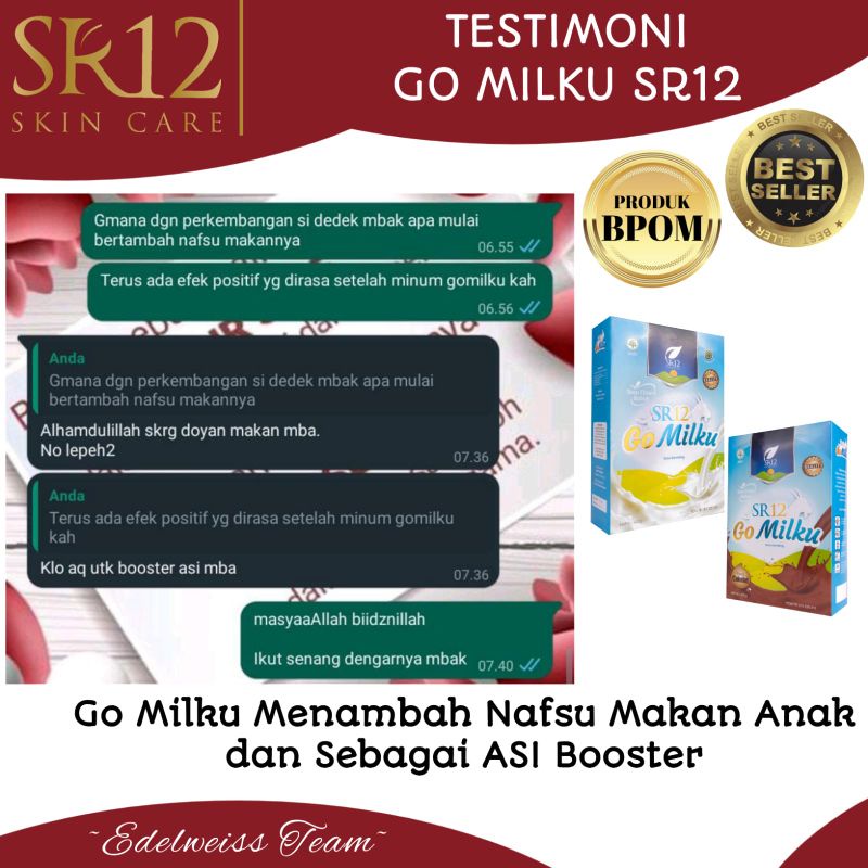 

GOMILKU SR12 SUSU KAMBING ETTAWA PREMIUM WITH GABUS FISH (IKAN GABUS) EXTRACT, DAUN KELOR DAN MADU SEBAGAI PEMANIS ALAMI / AMAN DIKONSUMSI PENDERITA DM KARENA RENDAH KALORI / OBAT DARAH TINGGI-ASAM URAT-KOLESTEROL-MAGH KRONIS-GINJAL-OTOT TULANG SYARAF