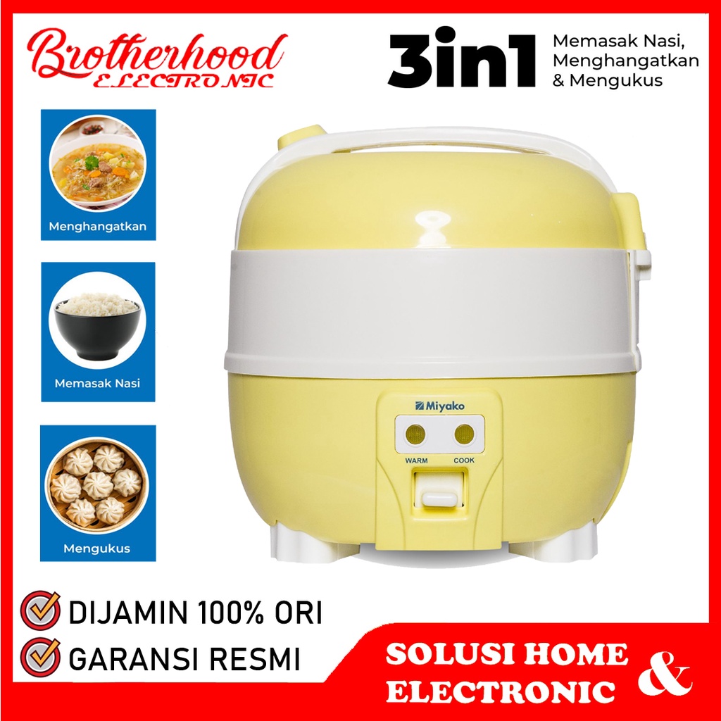 (BISA COD) Magic Com Miyako MCM610 / MCM 610 / MCM-610 - Rice Cooker Miyako MCM610 - KUNING
