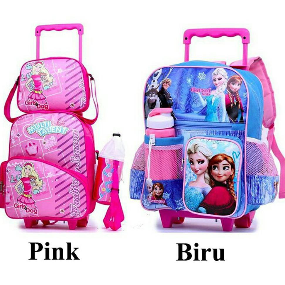 Hot Tas Troli Anak Perempuan Sd Tk Karakter Frozen Barbie