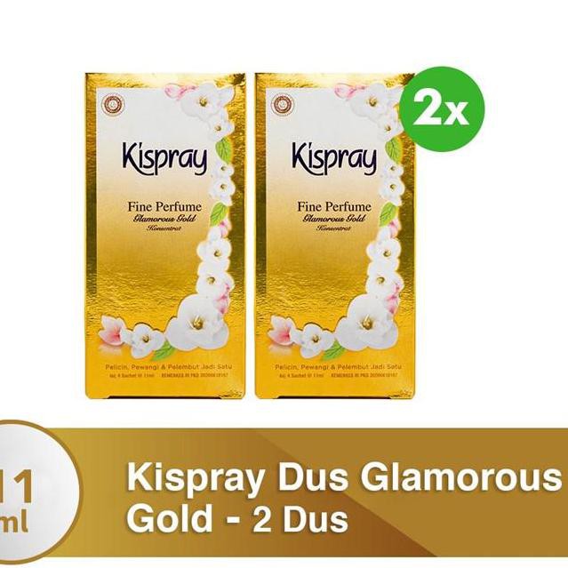 

Diskon!! (rxv-288) Kispray Dus Glamorous Gold 11 ml - 2 Dus Twin Pack