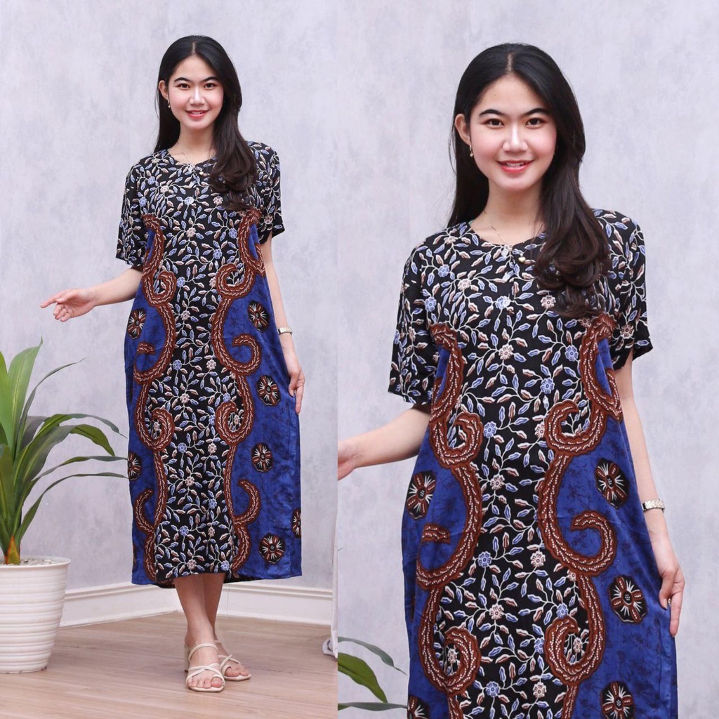 Daster Batik CORDELIA Dater Busui Daster Cantik Baju Tidur Baju Santai Baju Batik