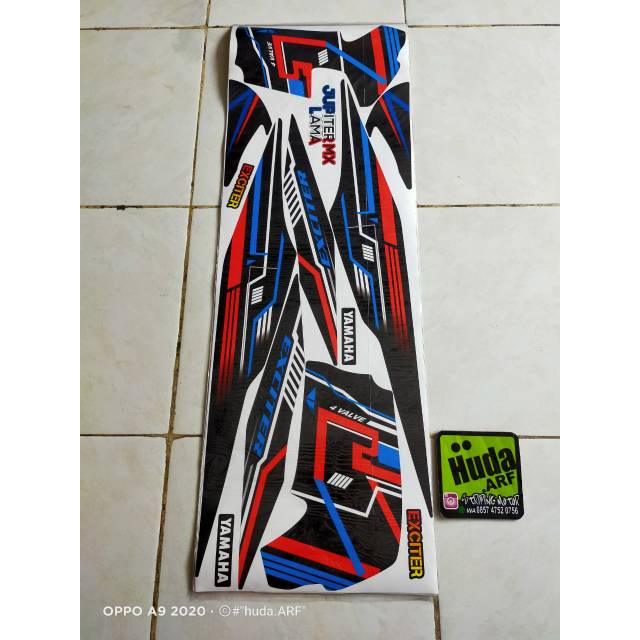 Striping lis sticker variasi yamaha Jupiter MX lama exciter exciter