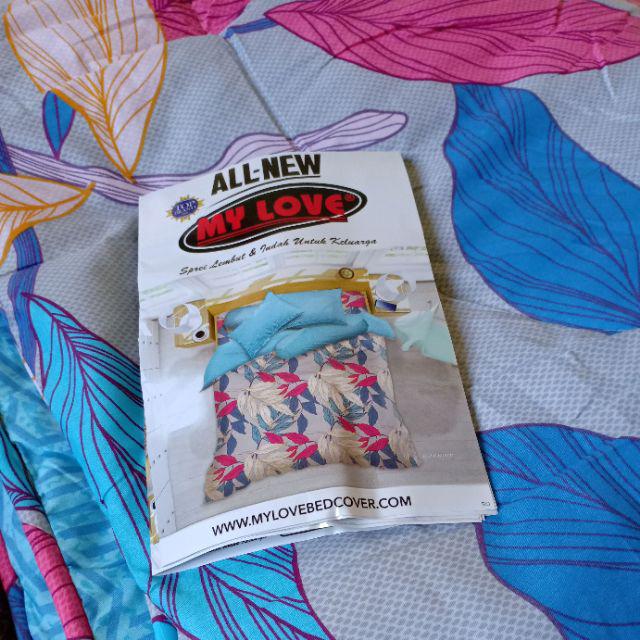 Bedcover + Sprei Fitted 180x200 Tinggi 30 Cm All New My Love - King Size 180 T30 - Bc