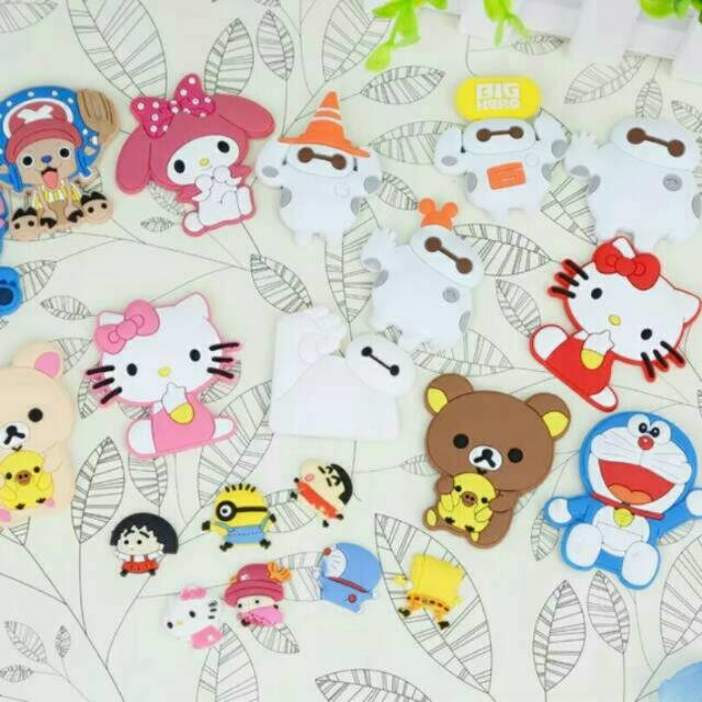 Tempelan kulkas karakter (ready kity pink, kity ungu, doraemon dan stich)