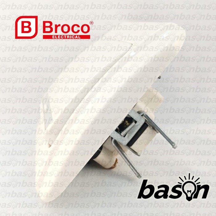 BROCO Galleo White / Putih G161 | Saklar 1 Gang 1 Way Switch