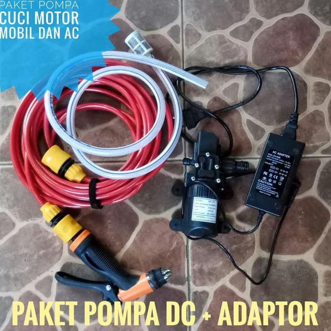 PAKET SUPER A Lengkap Pompa Air High Pressure Cuci AC | Cuci Motor Mobil