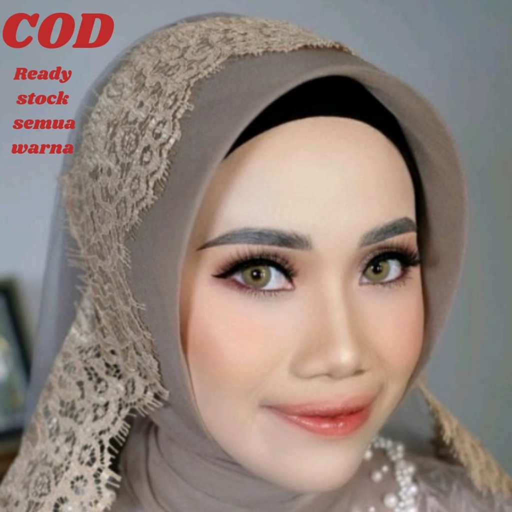 VEIL PENGANTIN BROKAT RENDA, SLAYER AKAD,  KERUDUNG IBU &amp; BESAN, KERUDUNG WISUDA, KERUDUNG SIRAMAN