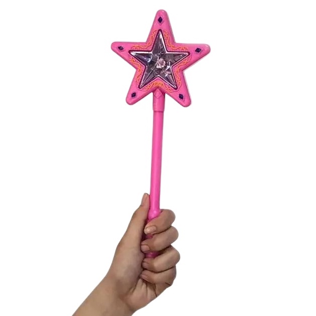 Mainan Anak Perempuan Tongkat Peri Ajaib Bintang Magic Wand Star Fungsi Lampu dan Suara