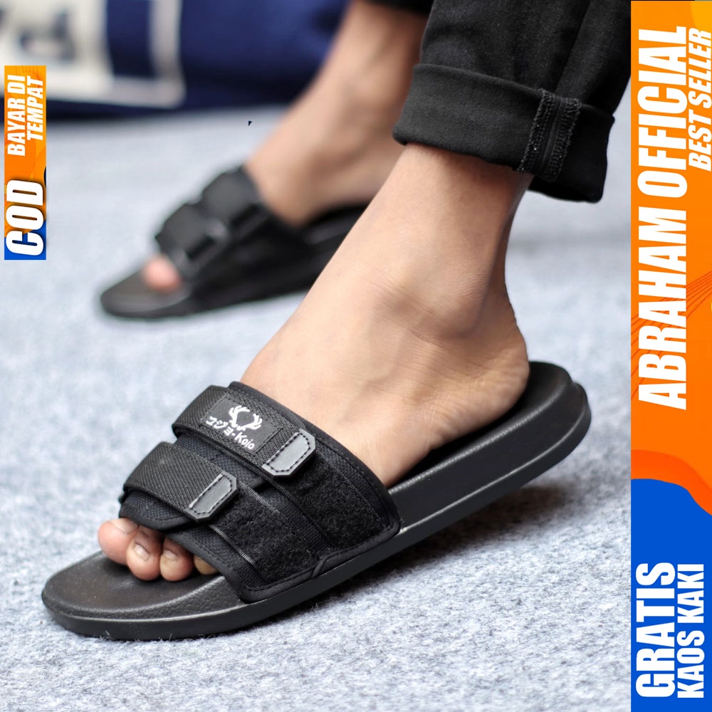 Sandal Casual Pria Sandal Slide Pria Sendal Selop Cowok Fashion Terbaru Keren