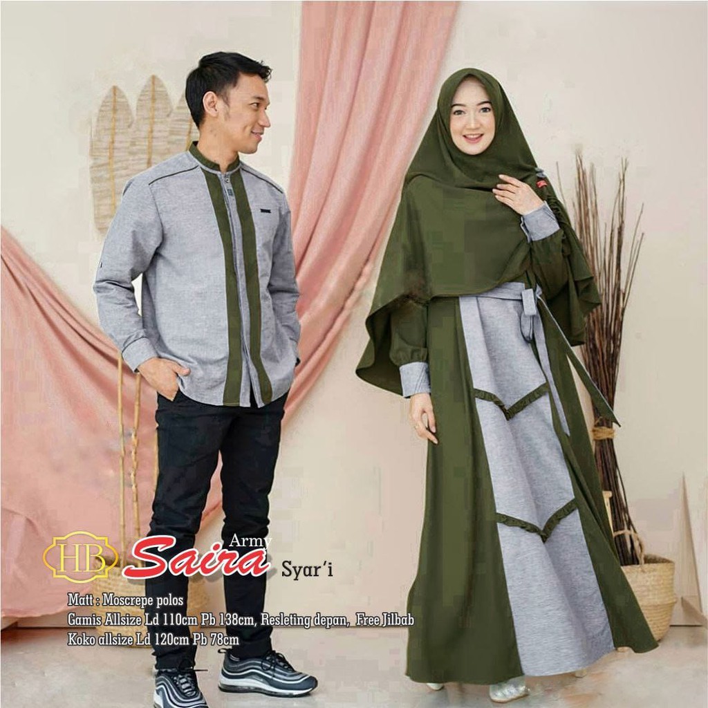 COUPLE GAMIS BATIK KOMBINASI