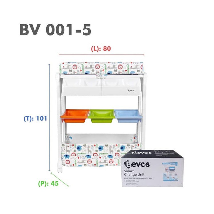 BEVOS 2in1 Baby Bath Smart Change Table Baby Tafel WHS