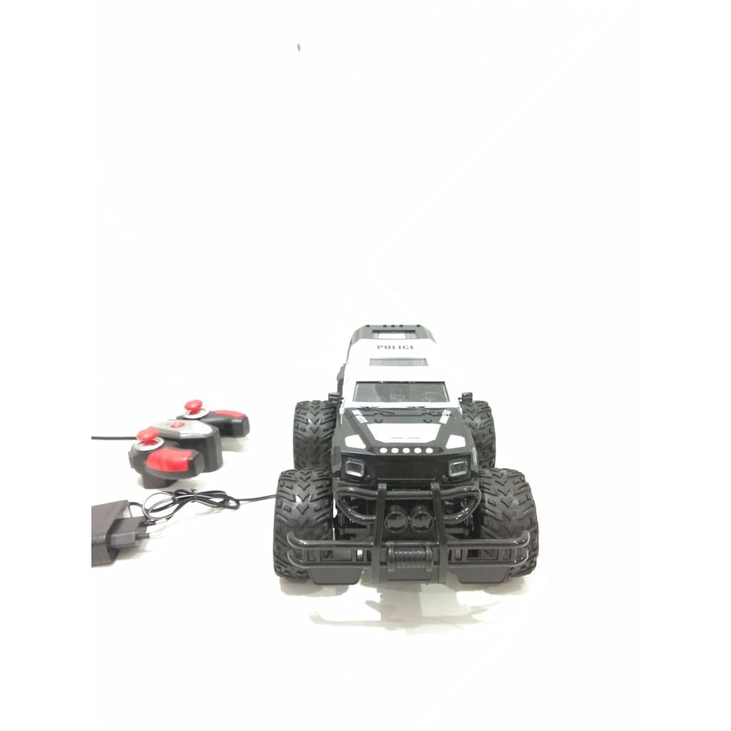 mainan mobil remote control - rc jeep police buka pintu - 1988Y