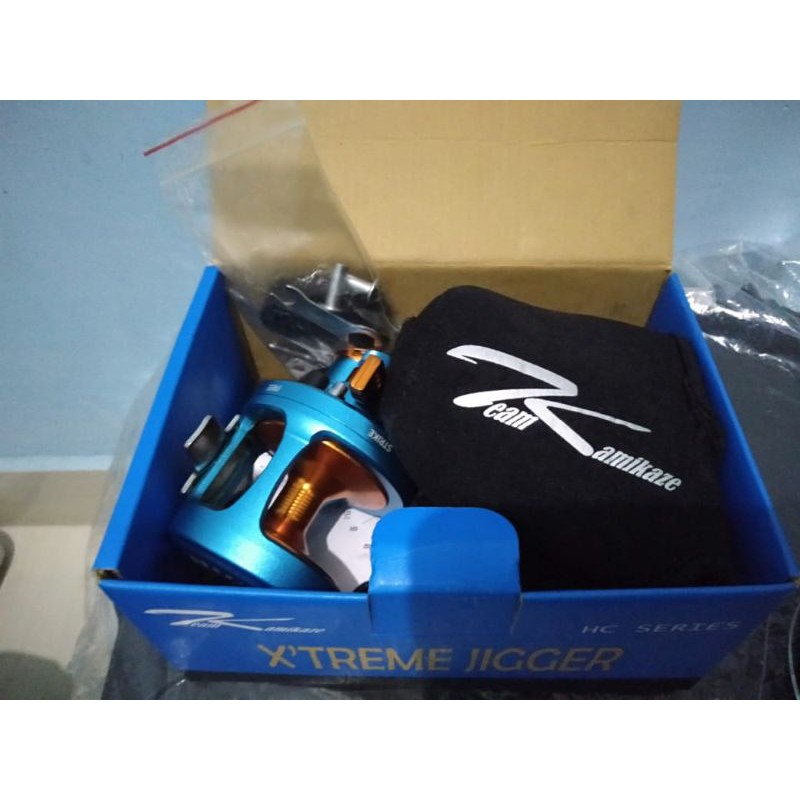 reel OverHead kamikaze Xtreme jigger LX4 setir kiri second pesanan kak wili