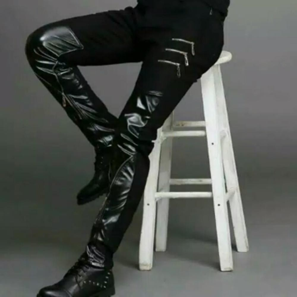 CELANA SEMI KULIT PRIA,CELANA KULIT,CELANA ROCKER,CELANA BIKERS,CELANA KEREN