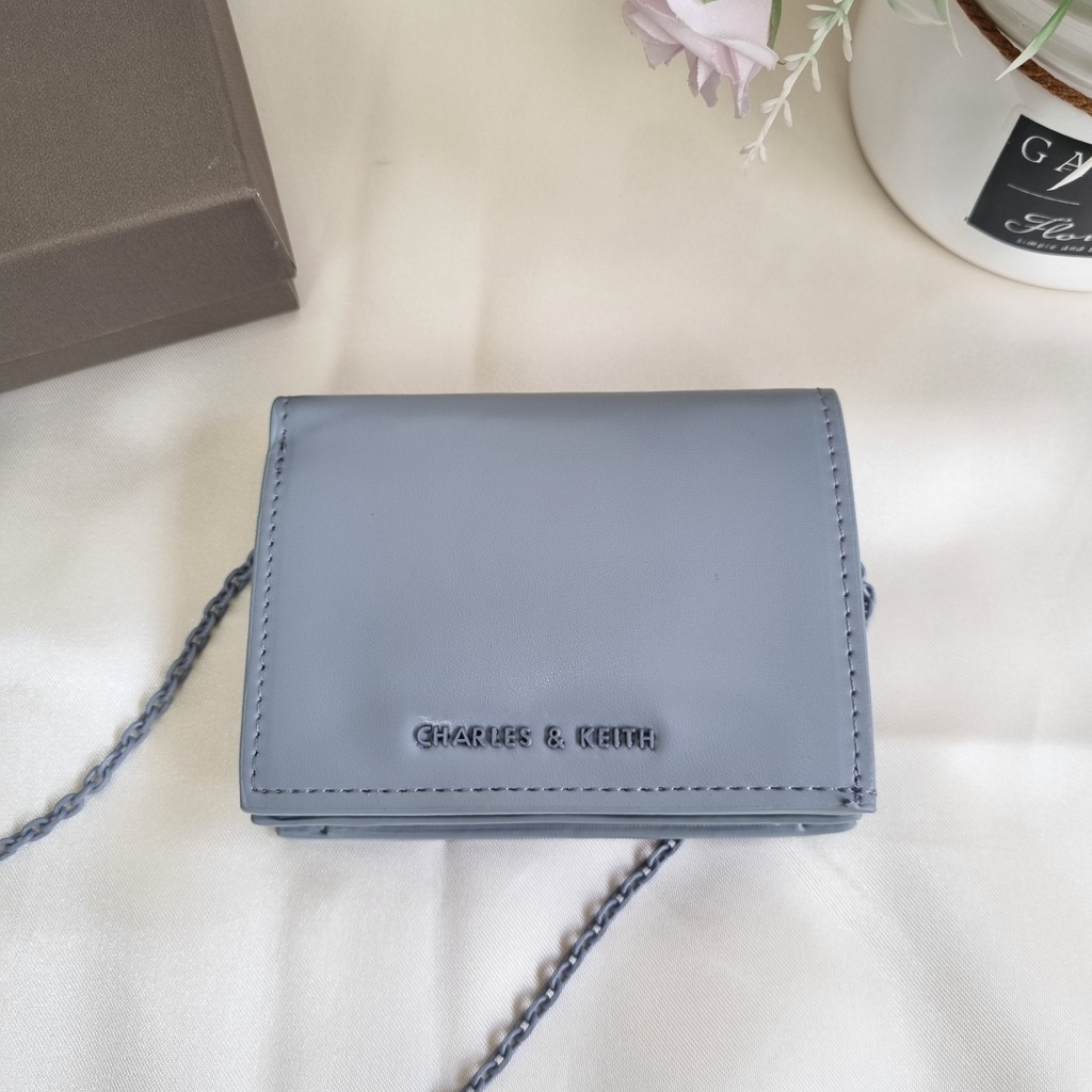 DOMPET CK CHAIN BUTTON MINI WALLET - CK068