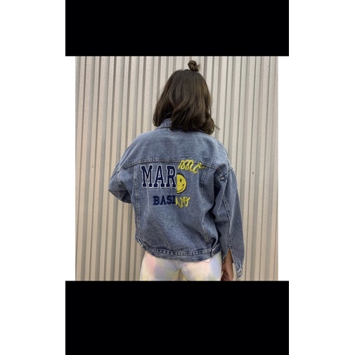 AMR ORIGINAL - 2976 MAR SMILE - JACKET JEANS TOXIC (JJ) - REGULAR BB - JAKET JEANS WANITA TERBARU PR