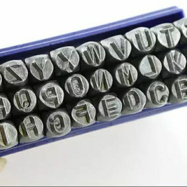 (MEI) huruf ketok terbalik/reverse MASUS ukuran 4mm made in germany