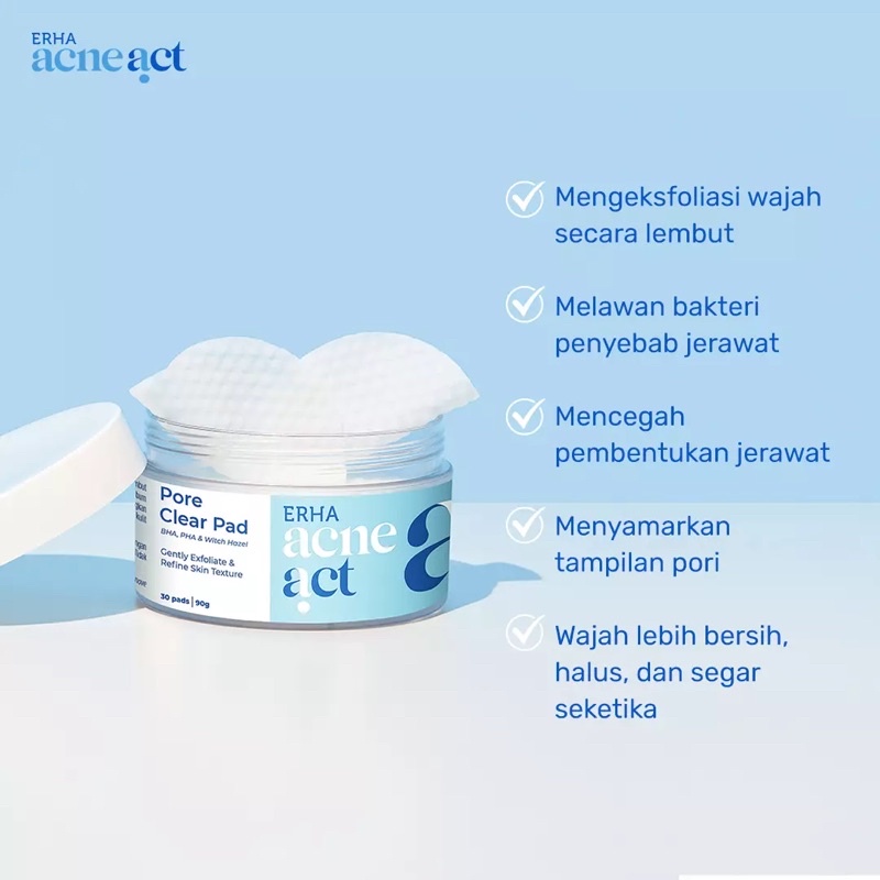 [BPOM] ERHA ACNEACT PORE CLEAR PAD