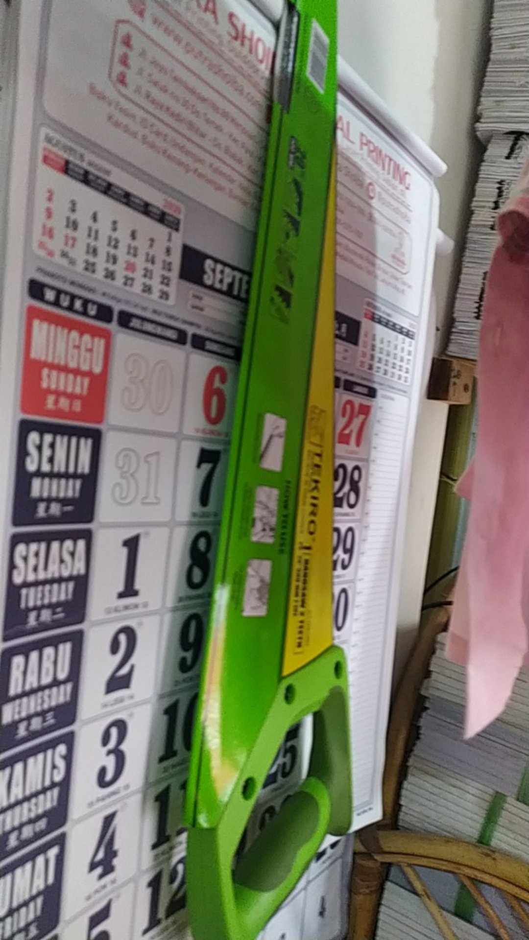 Tekiro Gergaji 20inch Tpr 2mata Hand Saw 2 Teeth Original