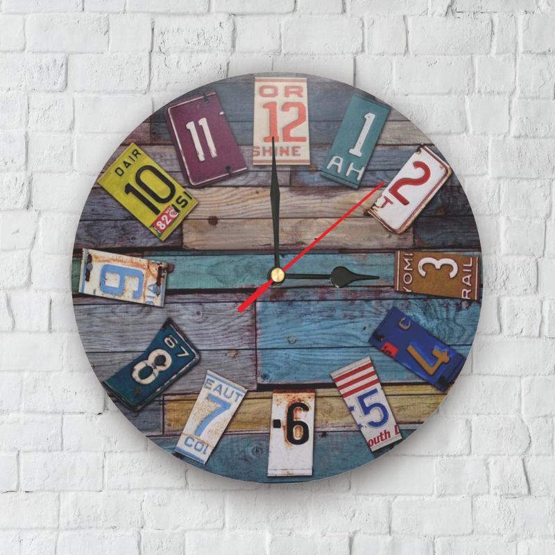 Jam Dinding Shabby Chic / Wall Clock dengan Design unik-JS06