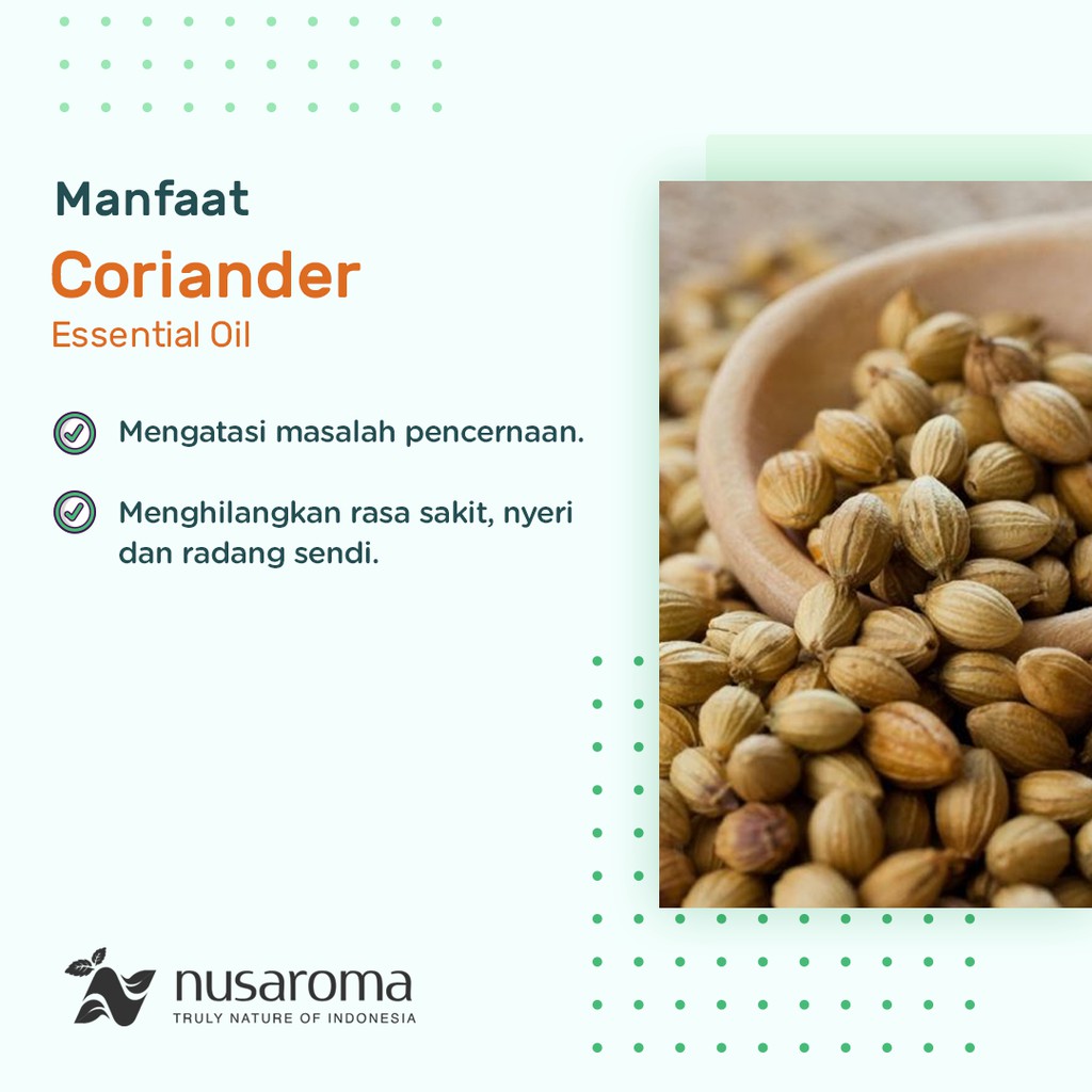 Nusaroma Coriander Oil Essential Pure Oil