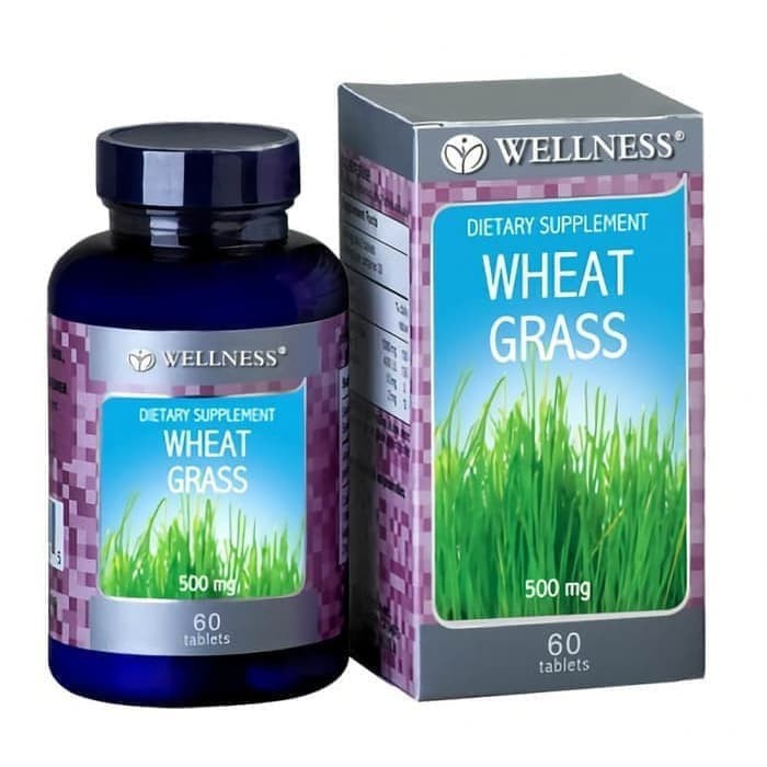 DISKON -  WELLNESS WHEAT GRASS 500 MG 500MG ANTIOKSIDAN JANTUNG OTAK 60 TABLETS