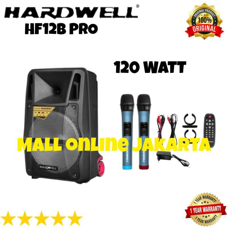 Speaker Aktif Portable Hardwell 12 inch Hf12B Pro Original Aktiv Hf 12B