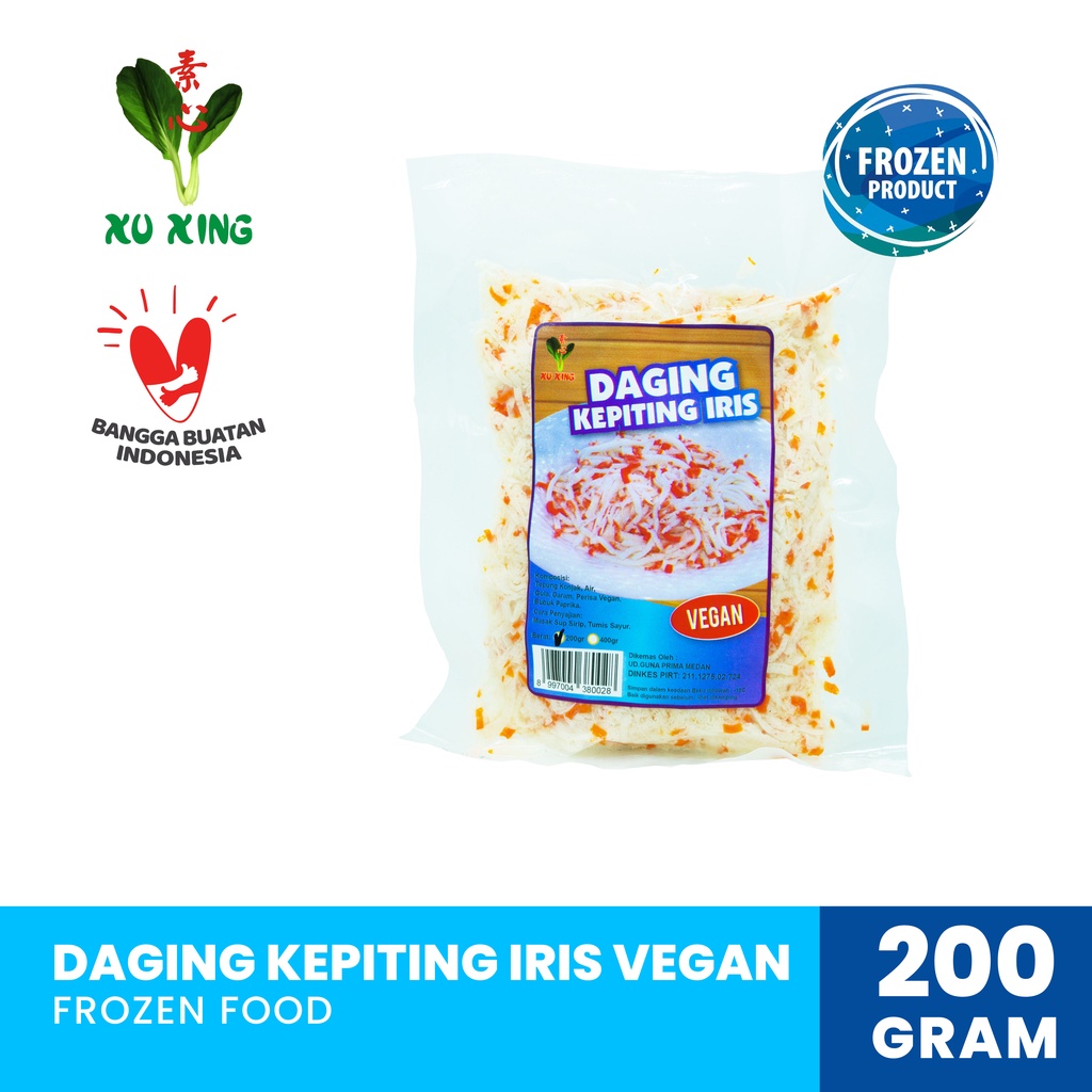 

Daging Kepiting Iris Vegan [200 Gram]