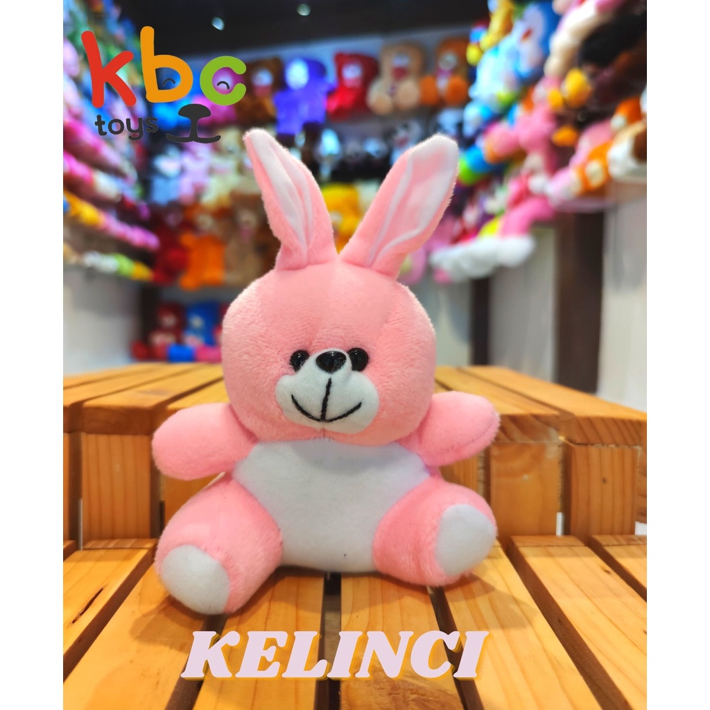 Boneka Capit Kelinci Soft Pink Murah Ukuran 15 CM murah untuk buket wisuda / boneka mini / boneka bu