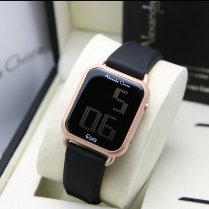 READY ALEXANDRE CHRISTIE AC 9332 ROSEGOLD BLACK AC9332 WANITA ORIGINAL PROMO