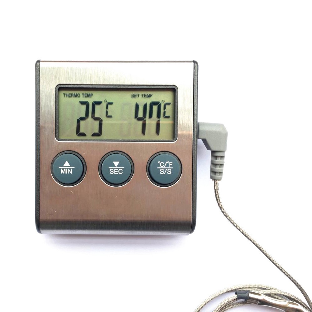 Termometer Masak Digital Bahan Stainless Steel untuk BBQ / Oven Portabel Thermometer