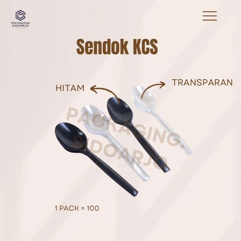 Sendok Makan KCS Bening/Sendok Makan Kcs Hitam/Sendok Plastik Transparant/Sendok Makan/Sendok Cateri