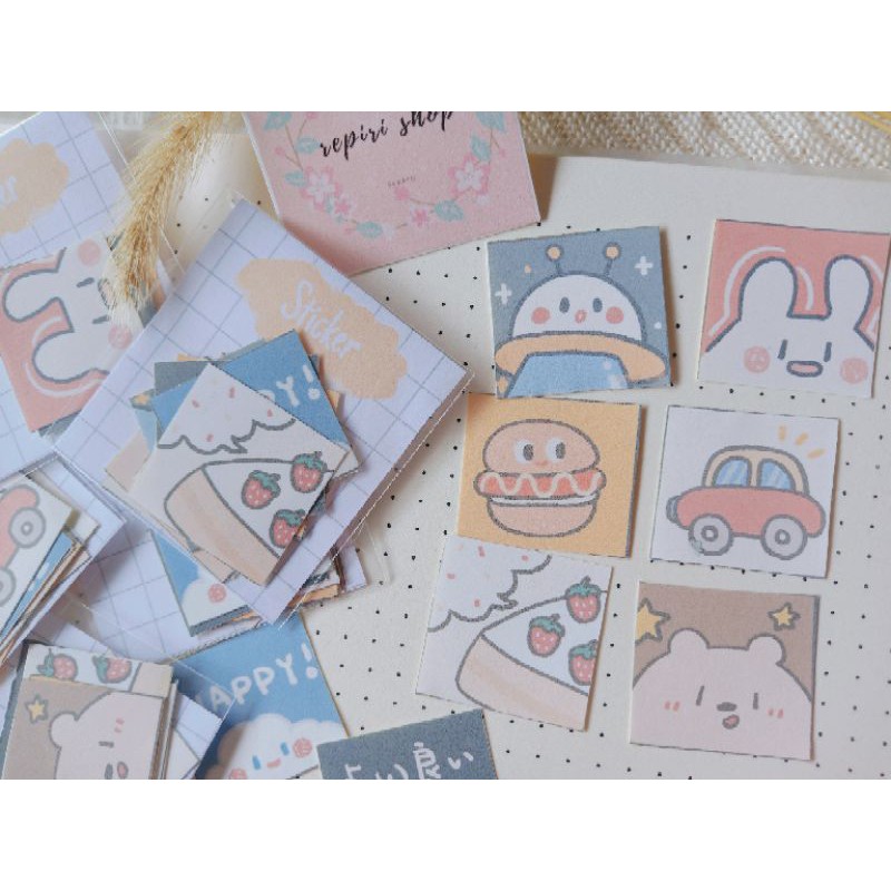 

CUTE STICKER SET | Sticker Die cut Sticker