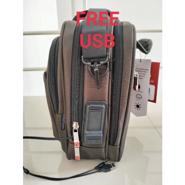 TAS KANTOR FOLIO POLO LAPTOP 16 INCH POLO CLASSIC BRIEFCASE USB POLO CLASSIC 3IN1 MULTIFUNGSI POLO ANTI AIR  KAIN IMPORT ORIGINAL TAS SELEMPANG KERJA