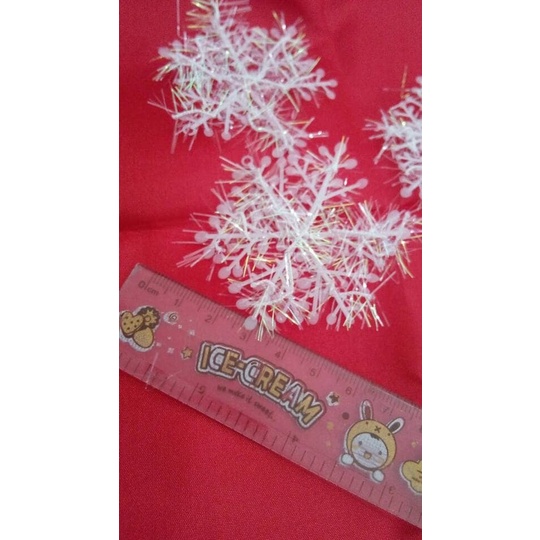 snow flake 6pcs 6 cm decorasi natal christmas snowflake