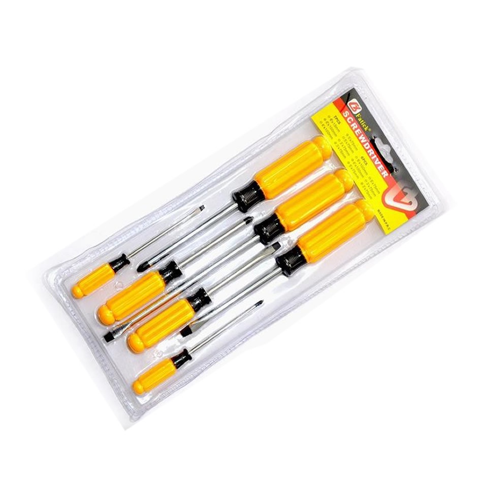 Obeng Set 7 Pcs Fatick Perkakas Set Obeng Kepala Magnet 0551 Screwdriver Set