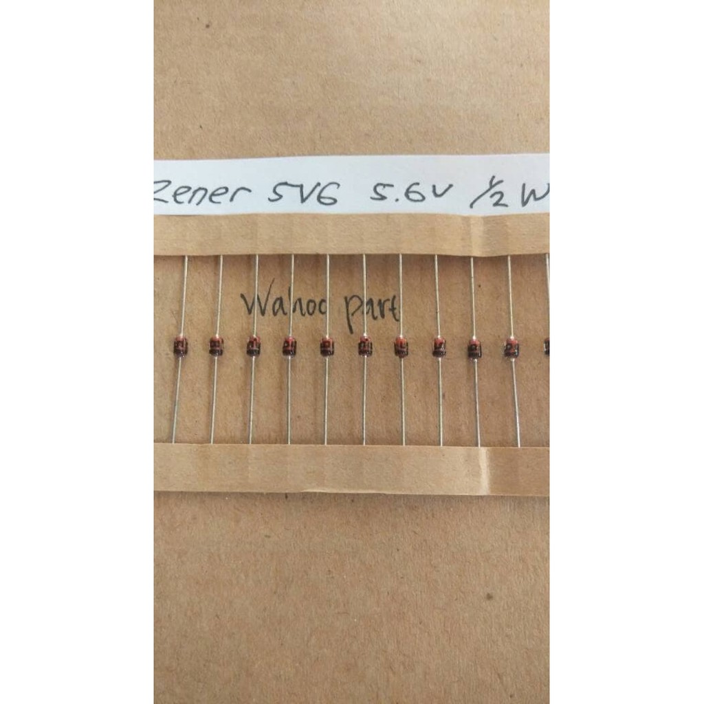 Dioda zener 5V6 5.6v 1/2 Watt harga (10 pcs )