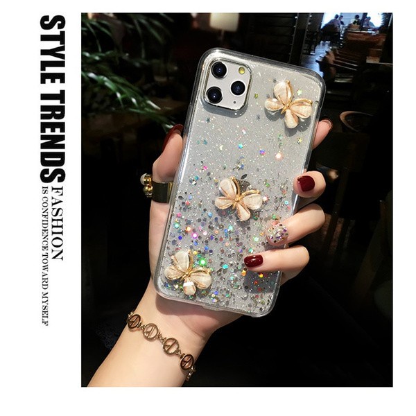CASE GLITTER BLING 3D BUTTERFLY SAMSUNG A32 A52 A52S A72 OPPO RENO 5 5F A94 CASING SOFT
