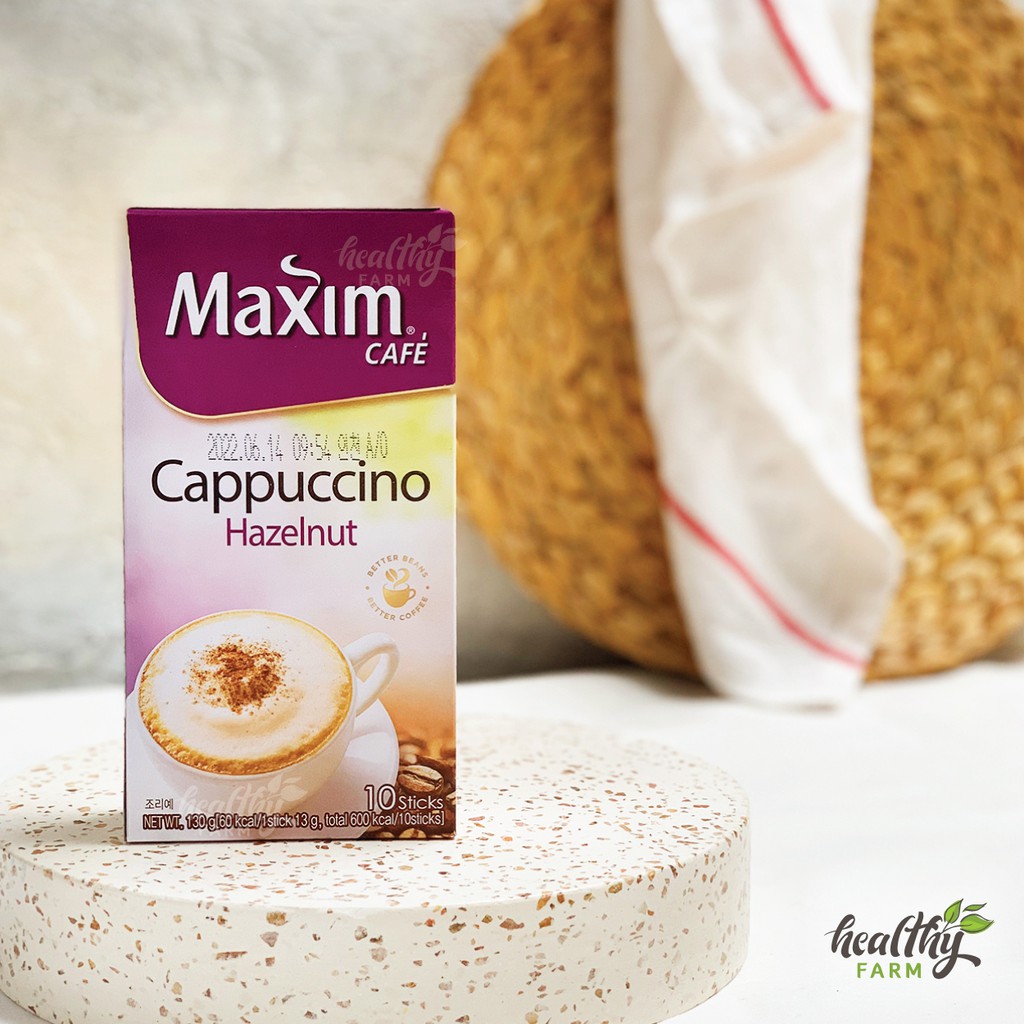 Maxim Coffee Cafe Cappucino Hazelnut / Kopi Korea Instan isi 10