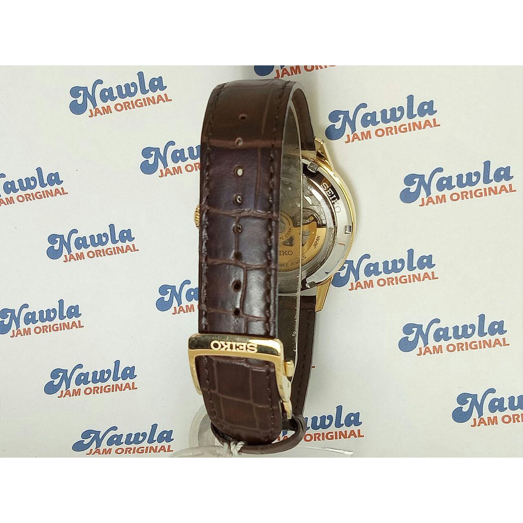 Seiko Presage Cocktail SRPB44J1 Brown Leather - Jam Tangan Pria SRPB44